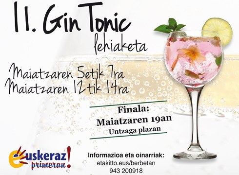 II. Gin Tonic Lehiaketa maiatzean