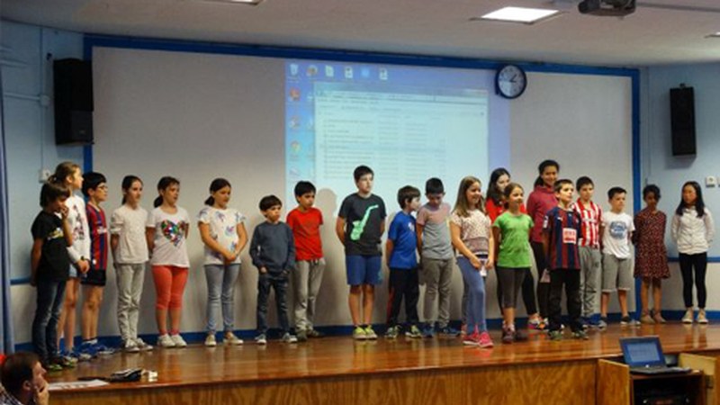 Ikasturte honetako EUSLE kanpainari amaiera emateko jaialdia egin zuten San Andres ikastetxean