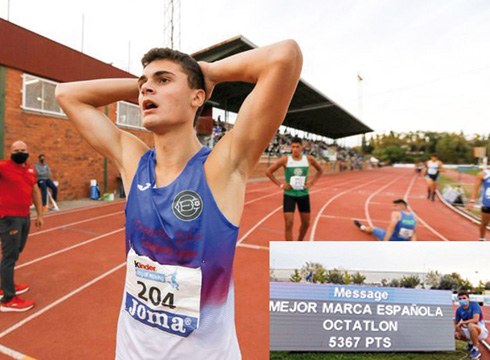 Imanol Egidazu atleta Espainiako txapeldun marka berriarekin