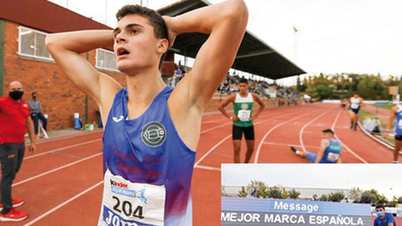 Imanol Egidazu atleta Espainiako txapeldun marka berriarekin