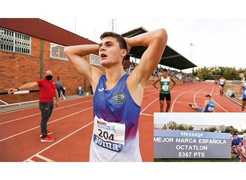 Imanol Egidazuk dekatloiko Espainiako marka egin du 18 urtez azpiko mailan