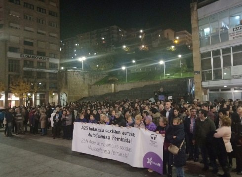 Indarkeria matxistari ez esan diote eibartarrek gaur Untzagan