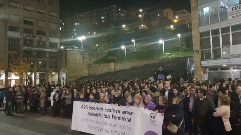 Indarkeria matxistari ez esan diote eibartarrek gaur Untzagan