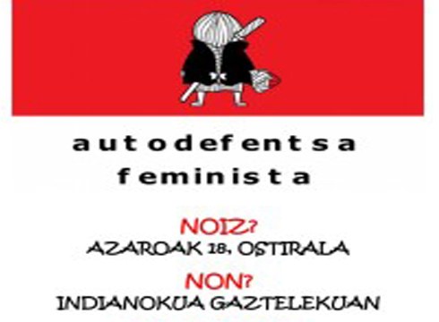 Indianokua Gaztelekuan egingo den autodefentsa ikastaroan izena emateko epea zabalik dago