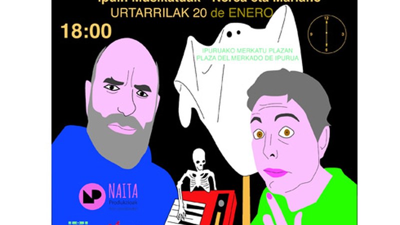 Nerea eta Marianok "Uxa uxa beldurra" ipuin kontaketa musikatua eskainiko dute zapatuan Ipuruan