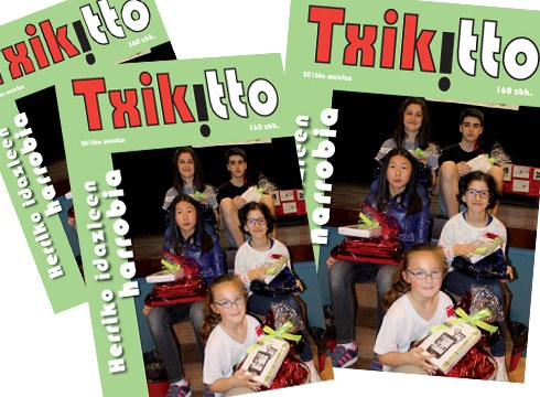 "Ipurterre" Lehiaketako ipuin irabazleak hilabete honetako Txikitto! aldizkarian