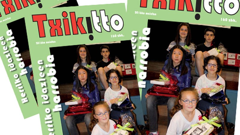 "Ipurterre" Lehiaketako ipuin irabazleak hilabete honetako Txikitto! aldizkarian