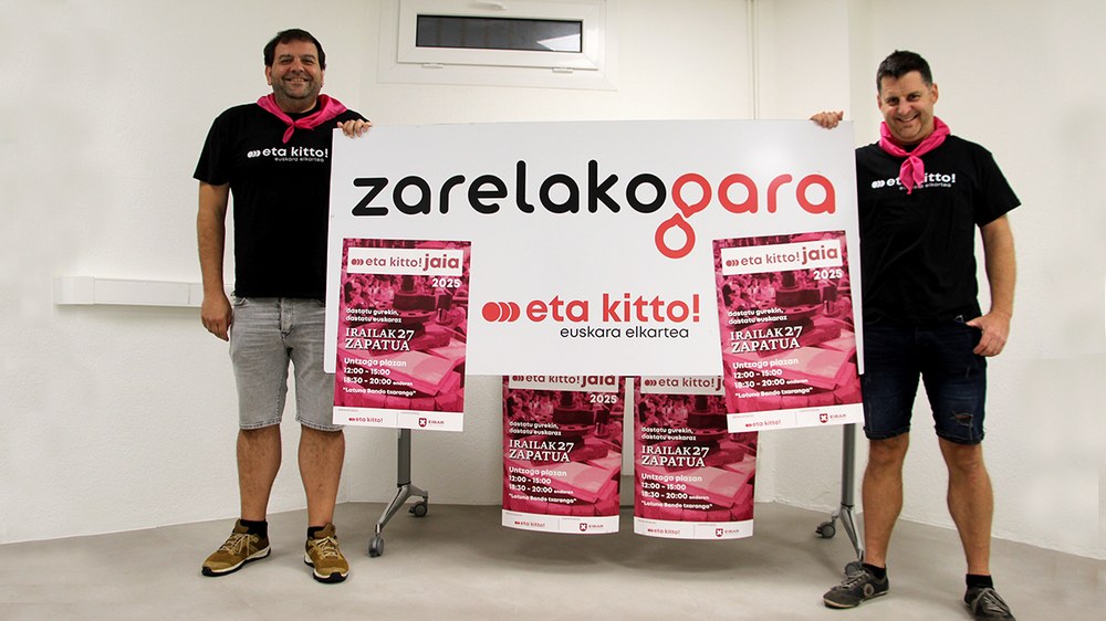 Irailaren 27an Untzagan ospatuko den ...eta kitto! Jaia aurkeztu dute