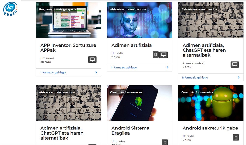 Irailerako ikastaroen eskaintza zabala prestatu dute Eibarko KZgunean