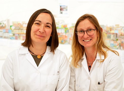 Iratxe Unanue eta Leire Kareaga (Dibujo Eskola): “Londresek bere ‘skylinea’ badauka, guk zergatik ez?”