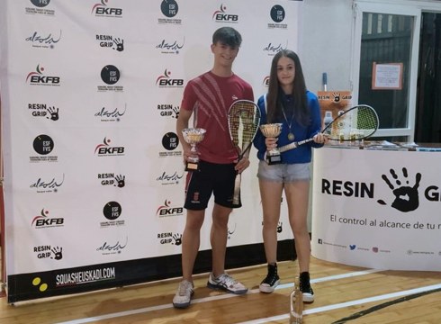 Irune Peinado eta Joel Eransus garaile Eibar Hiria squash txapelketan