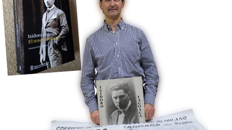 German Ereña eibartar musikariak Isidoro Fagoaga tenoreari buruzko liburua aurkeztuko du ostegunean Beran