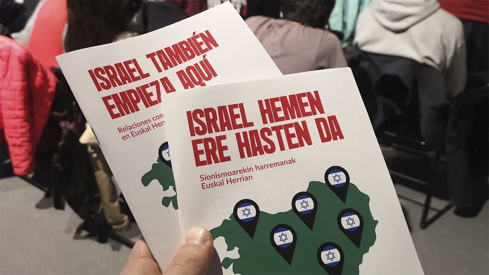 “Israel hemen ere hasten da. Sionismoarekin harremanak Euskal Herrian” liburuxka aurkeztuko dute gaur  arratsaldean