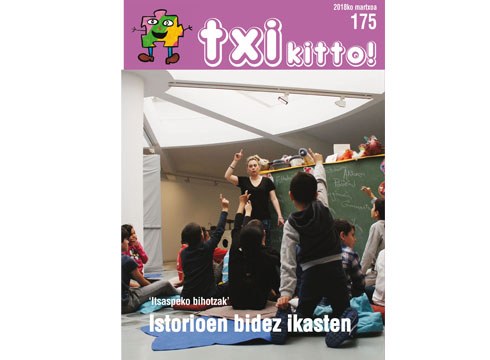 "Itsaspeko bihotzak" aretoari buruzko erreportajea Txikitto! aldizkarian