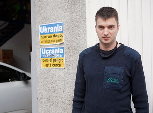 Ivan Makarenko, ukrainarra: “Familia eta hurbileko lagunak Ukrainatik ateratzea da nire nahia”