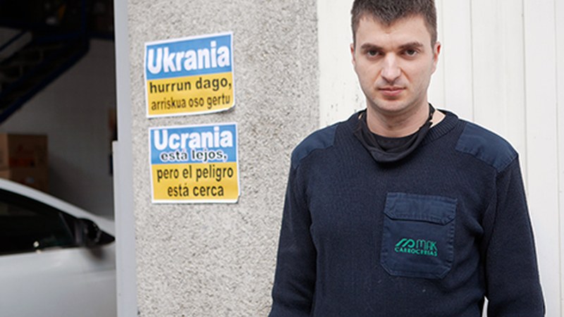 Ivan Makarenko, ukrainarra: “Familia eta hurbileko lagunak Ukrainatik ateratzea da nire nahia”