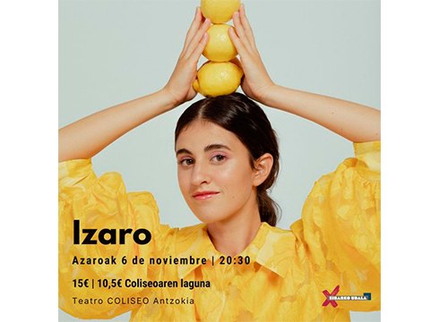 Izarok kontzertua eskainiko du azaroaren 6an Coliseoan