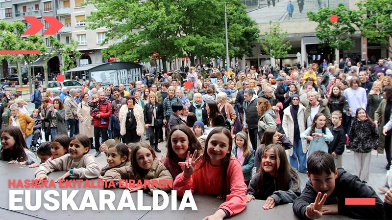 Jai-giroan eta musikarekin hasi dugu Euskaraldia Eibarren