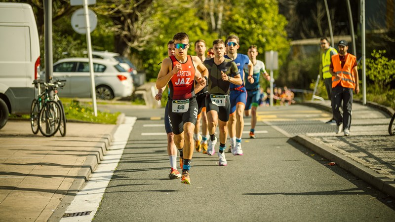 JAZ Eibar Triatloi Taldeko boskote batek hartu zuen parte Añorgako Duatloian