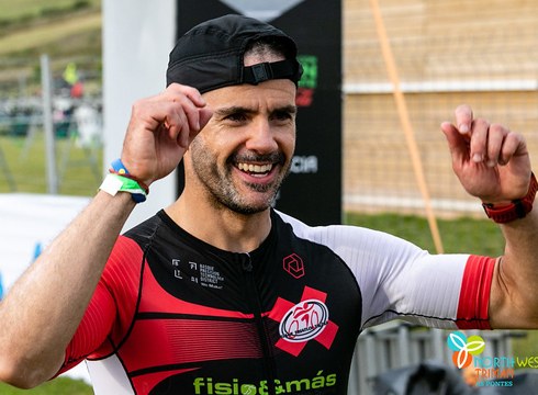 Jaz Eibar Triatloiko Javi Muñozek lan bikaina egin zuen As Ponteseko Ironmanean