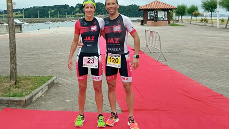 Jaz-eko Zubizarretak eta Ledesmak lan bikaina egin zuten Legutioko triatloian
