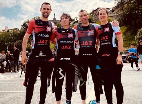 JAZ triatloi taldeko bost ordezkari Getariako sprint distantziako triatloian