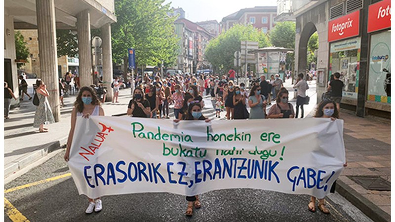 Jendetza bildu da atzoko eraso sexista salatzeko