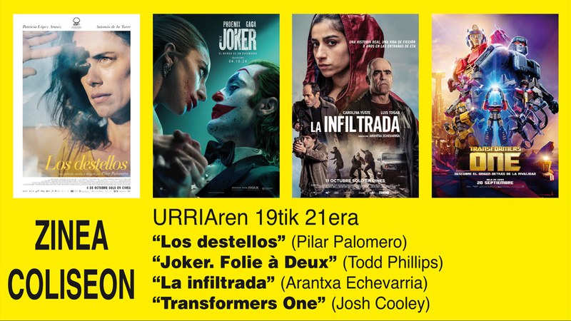 “Joker” eta “Los destellos” izango dira asteburuko zine-karteldegian