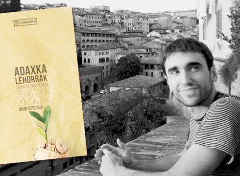 Jokin Bergarak “Adaxka lehorrak” liburua aurkeztuko du gaur Kultun