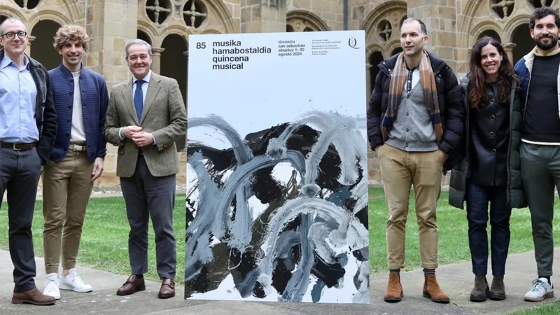 Jose Zugasti margolari eibartarrak sortu du aurtengo Musika Hamabostaldiko kartela