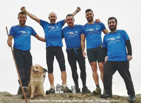 Josean Urkia eibartarra aurten 100 aldiz igo da Urko puntara