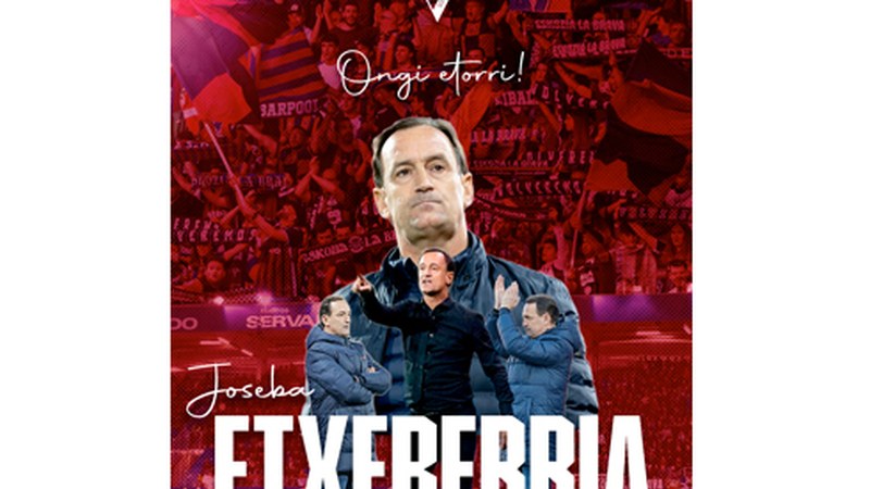 Joseba Etxeberria izango da Eibar KE-ren entrenatzaile berria