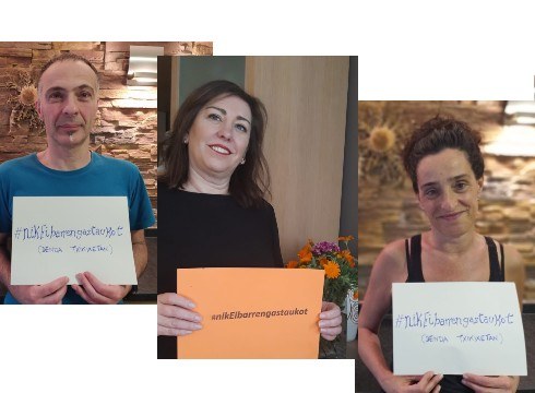 Josebak, Mireiak eta Naiak #nikEibarrengastaukot kanpainarekin bat egin dute