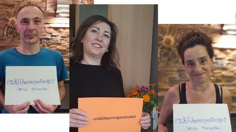 Josebak, Mireiak eta Naiak #nikEibarrengastaukot kanpainarekin bat egin dute