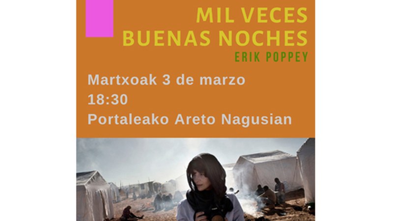 “Mil veces buenas noches” filmaren inguruko Zine Forum saioa antolatu du Pagatxak barixakurako