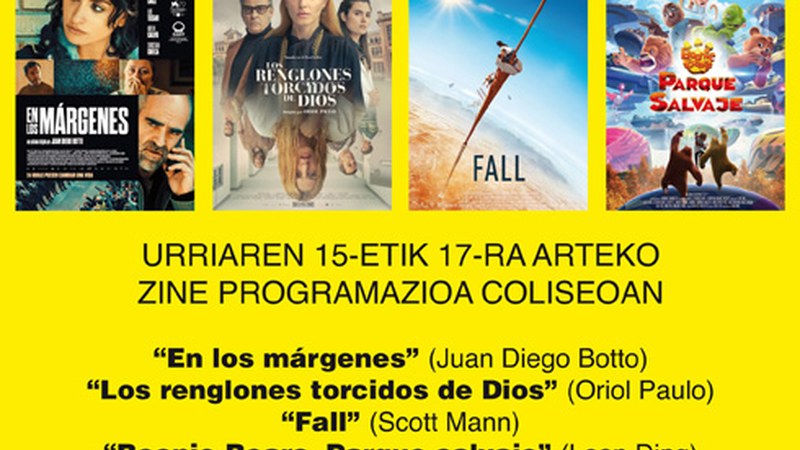 Juan Diego Botto, Oriol Paulo eta ScottMann-en pelikulak asteburuko karteldegian