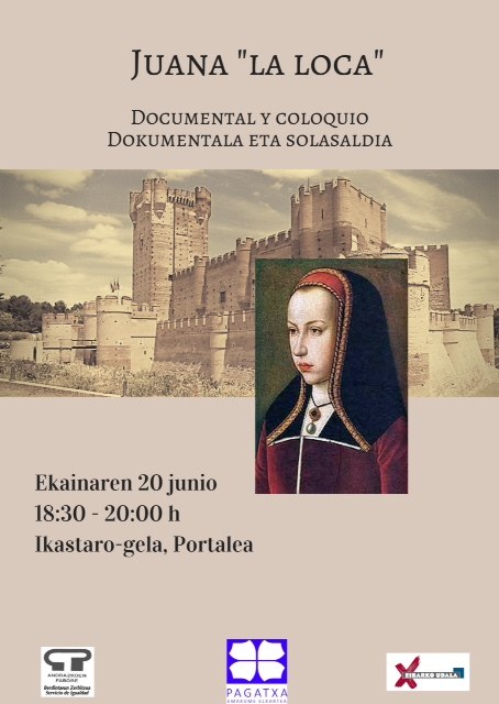 Juana "eroa"ri buruzko dokumentala eta solasaldia antolatu du Pagatxak