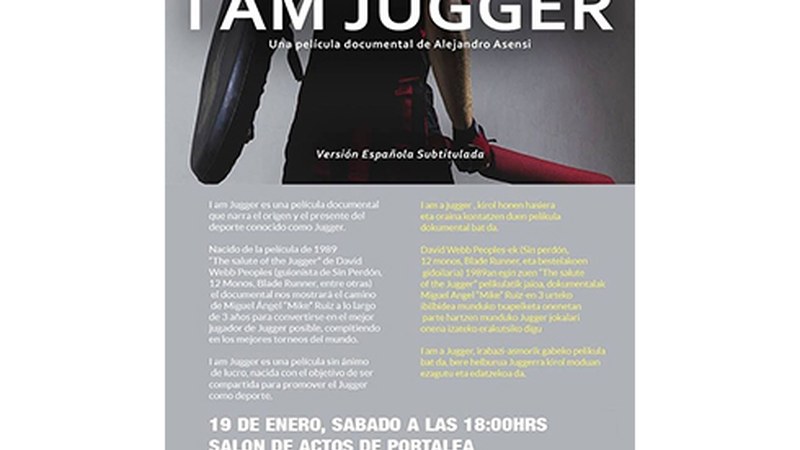 Juggerra ezagutarazteko proiekzioa bihar Portalean