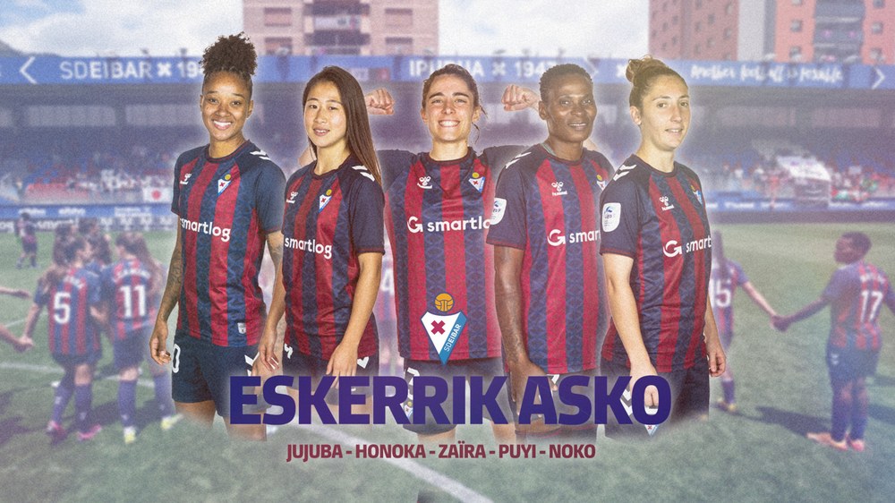 Jujuba, Honoka, Zaïra, Noko eta Puyik ez dute Eibar KE-n jarraituko