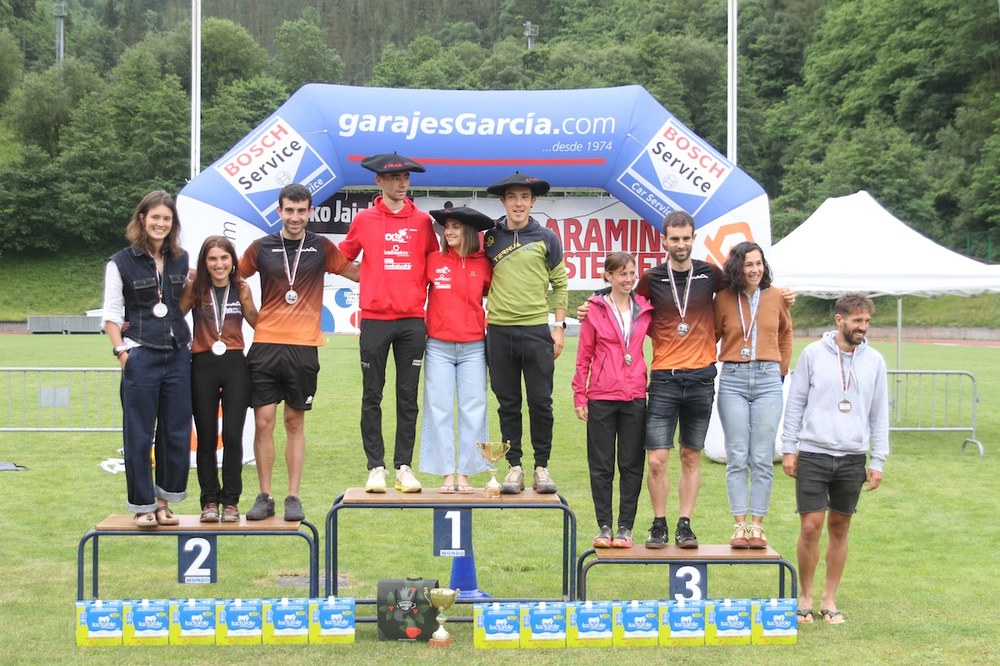 June Aranburu, Eneko Mariño, Jone Fuente eta Unai Fernandez izan ziren garaile 15. Galdaramiño Igoeran