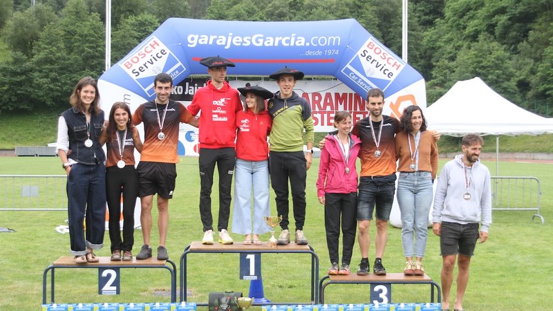 June Aranburu, Eneko Mariño, Jone Fuente eta Unai Fernandez izan ziren garaile 15. Galdaramiño Igoeran
