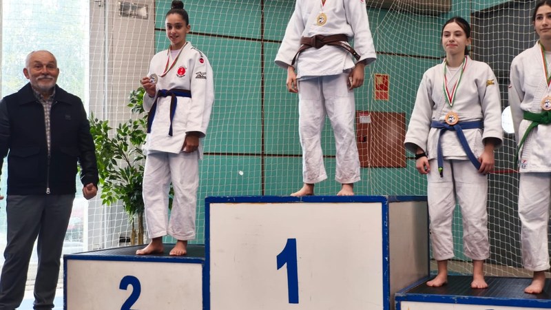 Kalamua judo taldeko Uxue Gutierrez, Euskadiko azpitxapeldun Oiartzunen