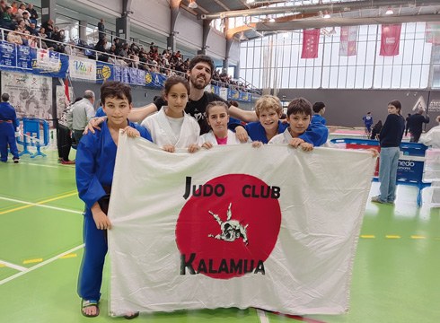 Kalamuako bost ordezkarik hartu zuten parte Amurrioko judo torneoan