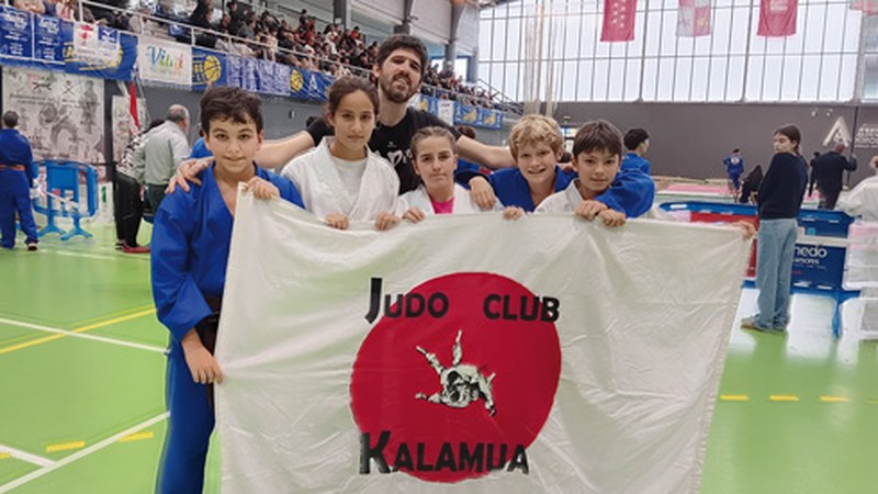 Kalamuako bost ordezkarik hartu zuten parte Amurrioko judo torneoan
