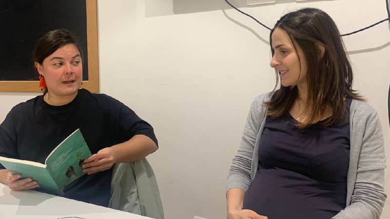 Karmele Mitxelena idazlea euskarazko irakurle-taldearekin elkartu zen atzo