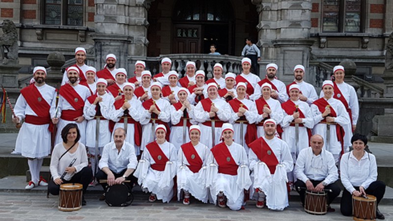 Kezka dantza taldeko 36 kide Belgikan egon dira