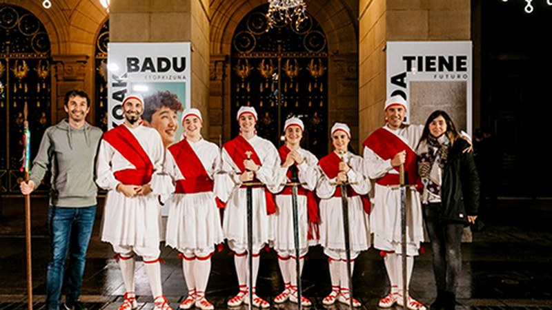 Kezkako dantzariak aritu ziren Gipuzkoako Urrezko Dominaren ekitaldian