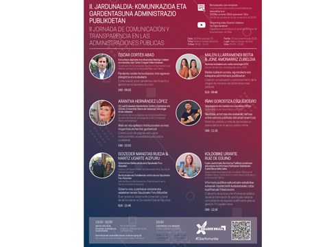 "Komunikazioa eta Gardentasuna administrazio publikoetan" jardunaldirako izen-ematea zabalik dago
