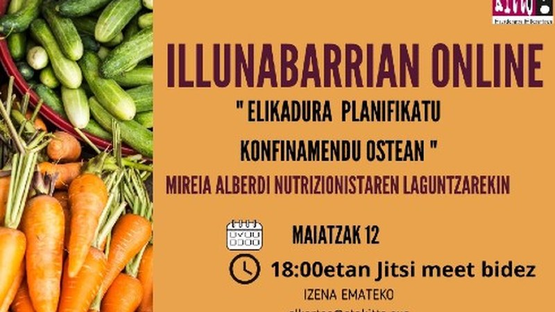Konfinamendu osteko elikadurari buruzko hitzaldi birtuala antolatuko du …eta kitto! Euskara Elkarteak maiatzaren 12an