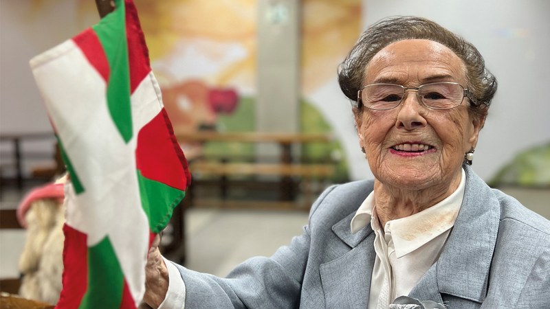 Kontxa Laspiur euskara-irakasle ohiak datorren astean Gure Balioak Saria jasoko du, Coliseo Antzokian egingo den ekitaldian